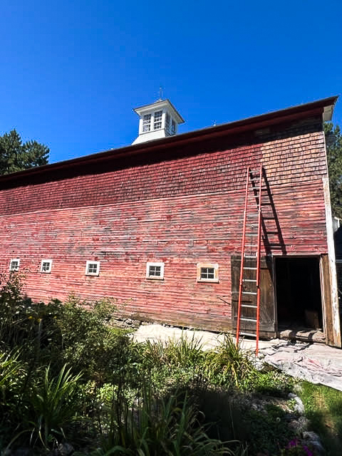Exterior repaint project before