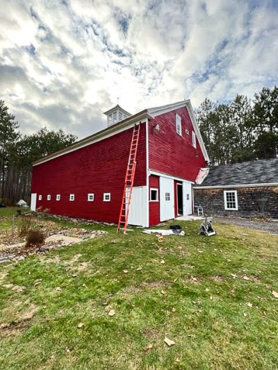 exterior repaint project after